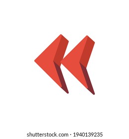 Arrow Flat Icon Isolated On White Background