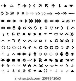 ARROW FLAT ICONS DESIGN SET