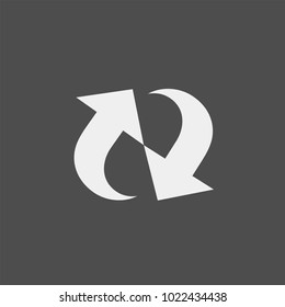 Arrow flat vector icon