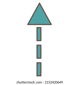 Icono de vector plano de flecha para marketing en medios sociales y negocios
