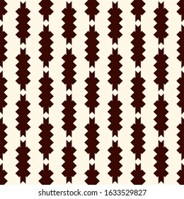 Arrow fletching seamless pattern. Ethnic, tribal print. Eclectic ornament. Repeated geometric shapes background. Native americans ornamental wallpaper. Vector abstract digital paper