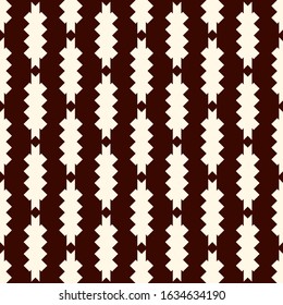 Arrow fletching seamless pattern. Ethnic, tribal print. Eclectic ornament. Repeated geometric shapes background. Native americans ornamental wallpaper. Vector abstract digital paper