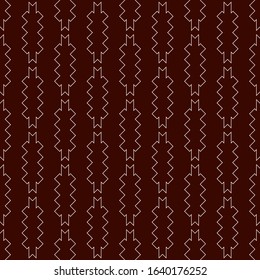 Arrow fletching seamless pattern. Ethnic, tribal print. Eclectic ornament. Repeated geometric shapes background. Native americans ornamental wallpaper. Vector abstract digital paper