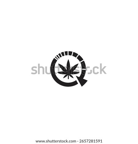 arrow flower logo design illusion vector