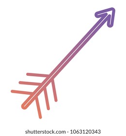arrow fly isolated icon