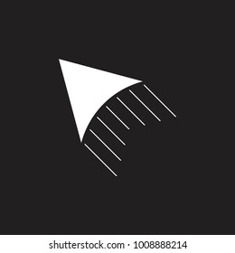 arrow fly symbol logo vector