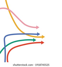  arrow formed. Vector illustration eps10