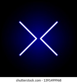 arrow, forward, backwards icon in neon style. Can be used for web, logo, mobile app, UI, UX
