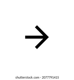 arrow forward Icon. Flat style design isolated on white background. Vector illustration