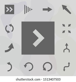 Arrow, forward icon. Universal set of arrows for website design and development, app development
