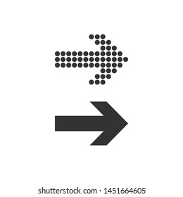 Arrow, forward icon. Vector illustration, flat design.