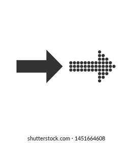 Arrow, forward icon. Vector illustration, flat design.