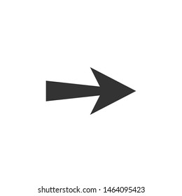 Arrow, forward icon. Vector illustration, flat design.