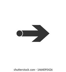 Arrow, forward icon. Vector illustration, flat design.