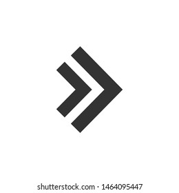 Arrow, forward icon. Vector illustration, flat design.