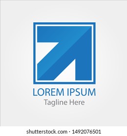 Arrow Forward UP logo design, icon template for business, VECTOR EPS 10