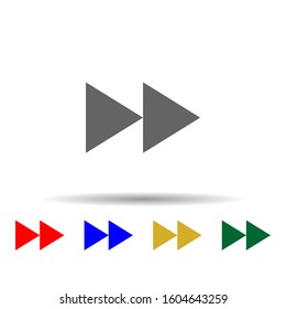 Arrow, forward multi color style icon. Simple glyph, flat vector of arrows icons for ui and ux, website or mobile application