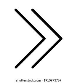 Arrow, forward, next icon vector image. Can also be used for arrows and signs. Suitable for use on web apps, mobile apps and print media.