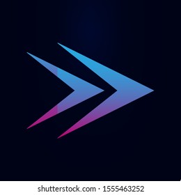 Arrow, forward nolan icon. Simple glyph, flat vector of arrows icons for ui and ux, website or mobile application