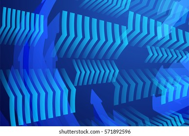 arrow future technology, blue cyber security concept background, abstract hi speed digital internet.motion move blur. pixel. vector