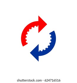 Arrow Gear Logo Concept