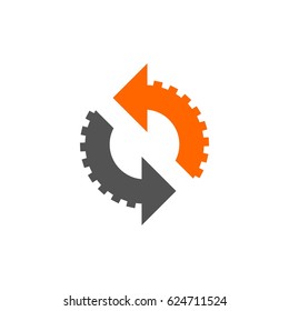 Arrow Gear Logo Design