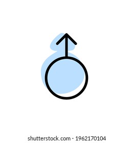 Flecha, género con icono de vector de sombra de color en flechas establecidas