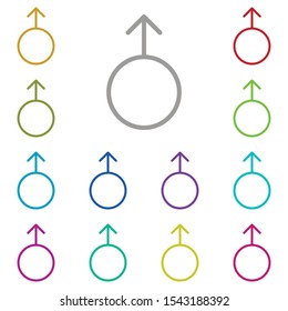 arrow, gender icon. Simple thin line, outline vector element of Arrow icons set for UI and UX, website or mobile application on white background