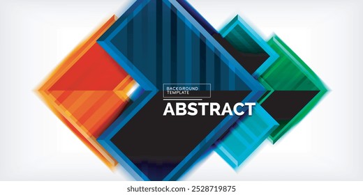 Arrow geometric abstract vector background. Vector Illustration For Wallpaper, Banner, Background, Card, Book Illustration, landing page