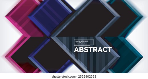 Arrow geometric abstract vector background. Vector Illustration For Wallpaper, Banner, Background, Card, Book Illustration, landing page