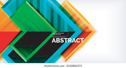 Arrow geometric abstract vector background. Vector Illustration For Wallpaper, Banner, Background, Card, Book Illustration, landing page