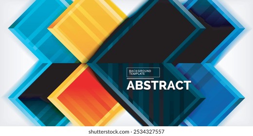 Plano de fundo do vetor abstrato geométrico de seta. Ilustração vetorial para papel de parede, banner, plano de fundo, cartão, ilustração de livro, página inicial