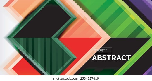 Plano de fundo do vetor abstrato geométrico de seta. Ilustração vetorial para papel de parede, banner, plano de fundo, cartão, ilustração de livro, página inicial