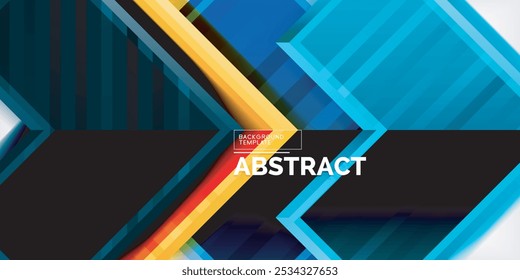 Arrow geometric abstract vector background. Vector Illustration For Wallpaper, Banner, Background, Card, Book Illustration, landing page