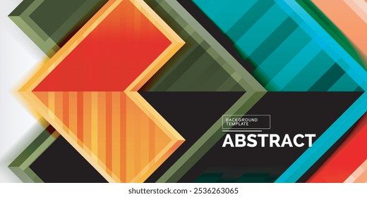 Arrow geometric abstract vector background. Vector Illustration For Wallpaper, Banner, Background, Card, Book Illustration, landing page