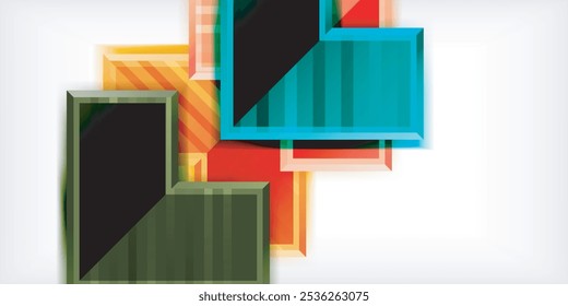 Arrow geometric abstract vector background. Vector Illustration For Wallpaper, Banner, Background, Card, Book Illustration, landing page