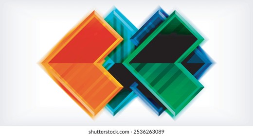 Arrow geometric abstract vector background. Vector Illustration For Wallpaper, Banner, Background, Card, Book Illustration, landing page