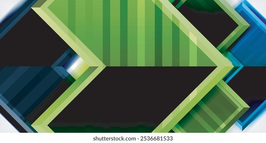 Arrow geometric abstract vector background. Vector Illustration For Wallpaper, Banner, Background, Card, Book Illustration, landing page