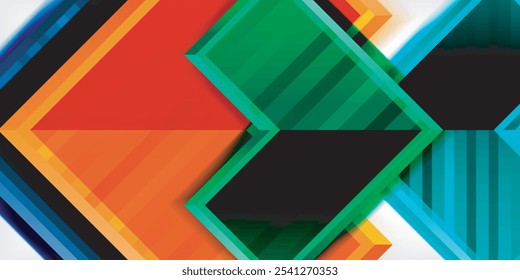 Arrow geometric abstract vector background. Vector Illustration For Wallpaper, Banner, Background, Card, Book Illustration, landing page