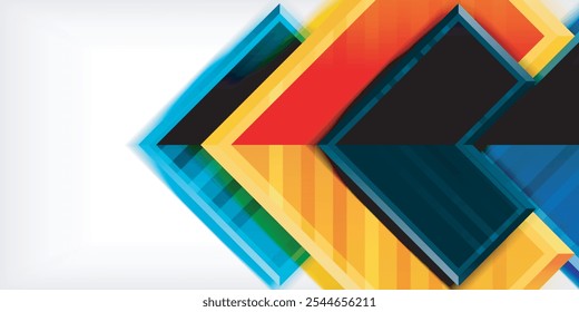 Arrow geometric abstract vector background. Vector Illustration For Wallpaper, Banner, Background, Card, Book Illustration, landing page