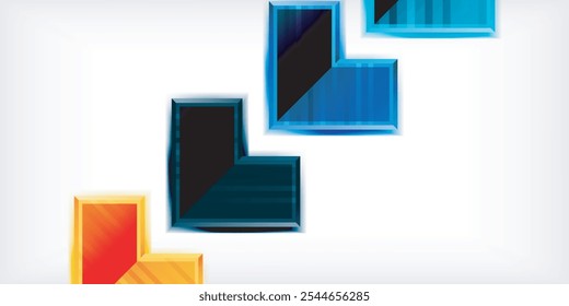 Arrow geometric abstract vector background. Vector Illustration For Wallpaper, Banner, Background, Card, Book Illustration, landing page