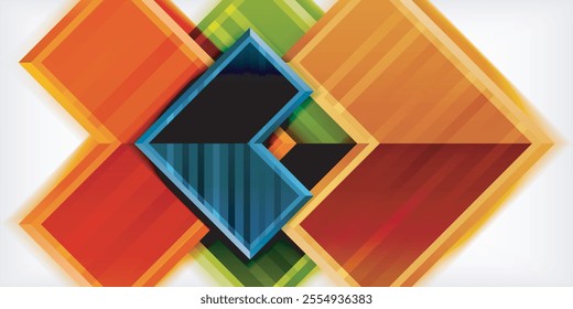 Arrow geometric abstract vector background. Vector Illustration For Wallpaper, Banner, Background, Card, Book Illustration, landing page