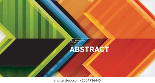 Arrow geometric abstract vector background. Vector Illustration For Wallpaper, Banner, Background, Card, Book Illustration, landing page