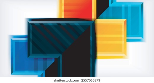 Arrow geometric abstract vector background. Vector Illustration For Wallpaper, Banner, Background, Card, Book Illustration, landing page