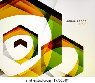 Fondo de negocio de resumen de forma geométrica de flecha. Plantilla de diseño gráfico