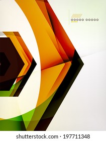 Arrow Geometric Shape Abstract Business Background. Graphic Design Template