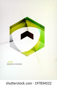 Arrow Geometric Shape Abstract Business Background. Graphic Design Template