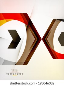 Arrow Geometric Shape Abstract Business Background. Graphic Design Template