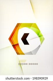 Fondo de negocio de resumen de forma geométrica de flecha. Plantilla de diseño gráfico