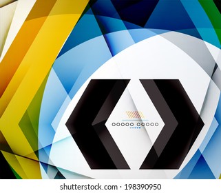 Arrow Geometric Shape Abstract Business Background. Graphic Design Template
